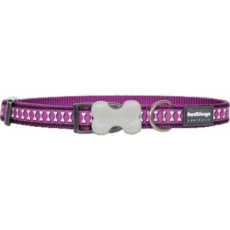 PETPATH Dog Collar Reflective Purple; Small PE119452
